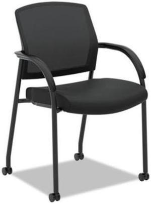 HON H2285.VA10.T Lota Series Guest Side Chair, 23" x 24.75" x 34.5", Black Seat/Black Back, Black Base