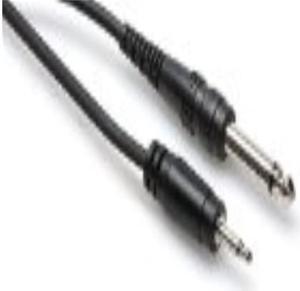 Hosa Cable CMP300 1/8 inch TS to 1/4 Inch TS Adapter Cable - 3 Foot