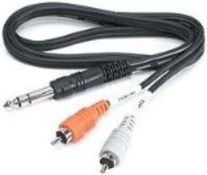 HOSA Stereo 1/4-Inch Phone Two RCA 1m 3.3-Feet Send/Return Insert Cables