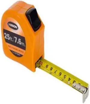 KESON PGT18M25V 25 ft/7.5m Tape Measure, 1 in Blade