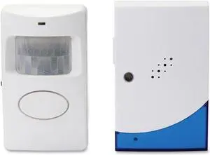 Tatco PIR Chime w/ Receiver Wireless 20ft Det RNG Batt Reg'd WE/BE 57930