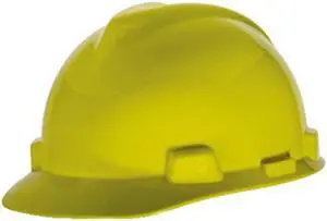 MSA SAFETY 477484 V-Gard Slotted Cap, HDPE, Fas-Trac III Suspension, Type I,