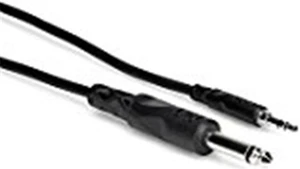 Hosa CMP100 Series Stereo 1/8" to Mono 1/4" Cable (3 ft)