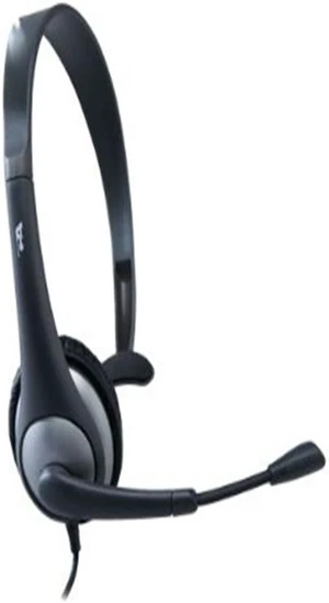 Cyber Acoustics Mono Headset and Boom Mic with PC Y-Adapter (AC-104) Cyber Acoustics Mono Headset and Boom Mic with PC Y-Adapter (AC-104)