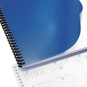 Swingline Opaque Plastic Binding System Covers 11-1/4 x 8-3/4 Black 25/Pack