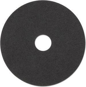 3M Corporation MCO 08378 16 Inch 7200 Low-Speed Floor Strip Pad- Black - Case of 5