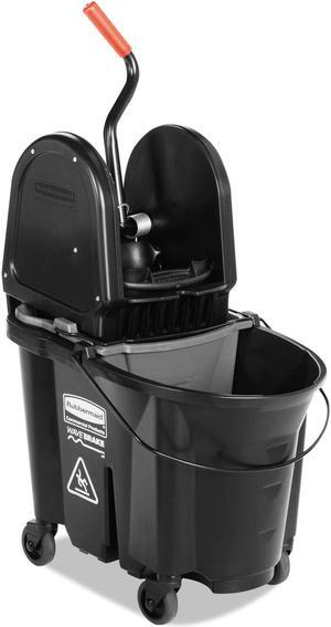 Executive WaveBrake Down-Press Mop Bucket Black 35 Quart