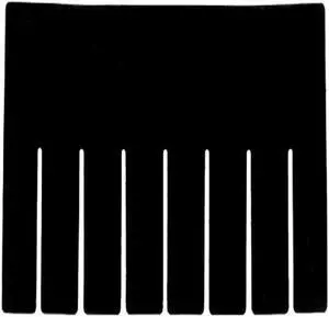 AKRO-MILS 41164 Short Divider, 9-2/3 x 3-1/2 In, Black