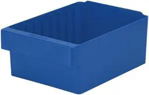 AKRO-MILS 31188BLU Blue Drawer Bin, 17-5/8"L x 8-3/8"W x 4-5/8"H