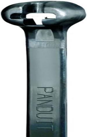 PANDUIT BT1.5M-C0 6.3" L, 0.09" W, Black Nylon Cable Tie, PK 100