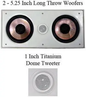 Pyle Pro PDIWCS56 5.25” 300 Watt In-Wall Center Speaker