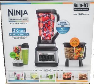Ninja Professional 1500 Kitchen System*Blender BL770 72,64,16 oz*3 Blades  Lids