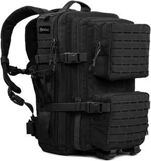 Military Tactical Large Army Recon Pack MOLLE Outdoor Backpack for Hiking - Black