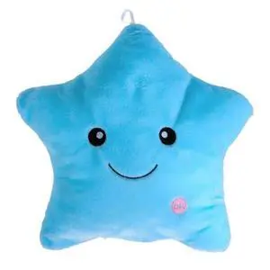 Twinkle Star Glowing LED Night Light Plush Pillows Stuffed Toys for Kids Blue Twinkle Star Glowing LED Night Light Plush Pillows Stuffed Toys for Kids Blue