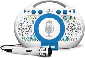 Singing Machine Tabeoke Portable Bluetooth Karaoke System (ISM398BT), White