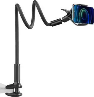 Flexible Universal 360 Cell Phone Desktop Bed Stand Bracket Arm Holder 37"