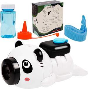 Kids Automatic Wrist Bubble Blower Blaster Maker Machine Toy Black & White Panda