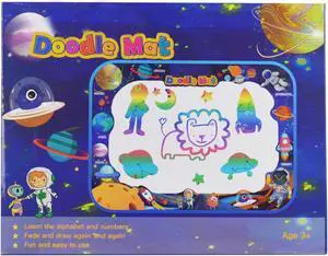 Water Doodle Mat Kids Painting Writing Doodle Toy Mat, 47 x 35'' Extra Large 3+