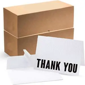 100 Pack Minimalistic Thank You Cards with Envelopes for All Occasion, 5 x 3.75
