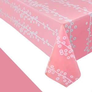 Pink Disposable Plastic Tablecloths 6-Pack 54x108 Inch Rectangle Table Cover New Pink Disposable Plastic Tablecloths 6-Pack 54x108 Inch Rectangle Table Cover New