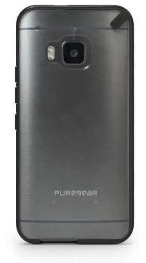 PureGear Slim Shell Protective Cell Phone Clear Durable Case Cover Black HTC One PureGear Slim Shell Protective Cell Phone Clear Durable Case Cover Black HTC One