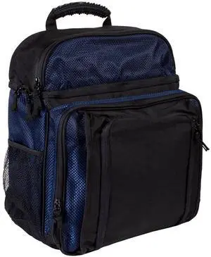 16" Men Student Travel Laptop Backpack Lightweight Waterproof CarryOn Blk/Navy 16" Men Student Travel Laptop Backpack Lightweight Waterproof CarryOn Blk/Navy