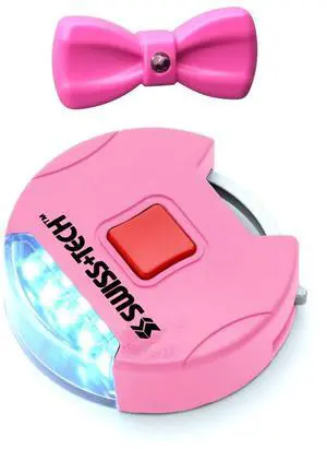 Swiss+Tech 5 LED Pink Pet Collar and 1" Dog Leash Lights Set Swiss+Tech 5 LED Pink Pet Collar and 1" Dog Leash Lights Set