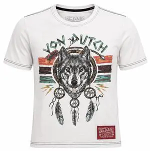 Von Dutch Men's Short Sleeve Dream Catcher, Snow Warm, M Von Dutch Men's Short Sleeve Dream Catcher, Snow Warm, M