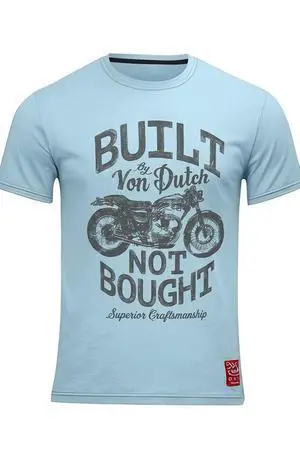 Von Dutch Men's Short Sleeve Built By Not Bought, Lions Blue, 2XL Von Dutch Men's Short Sleeve Built By Not Bought, Lions Blue, 2XL