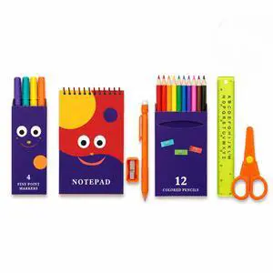 Kids Stencil Set 24 Stencils Art Drawing Kit w/ Pad Pencils Markers Case Red Kids Stencil Set 24 Stencils Art Drawing Kit w/ Pad Pencils Markers Case Red
