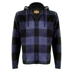 Men's Sherpa Lined Flannel Hooded Jacket Full Zip Plaid Warm Winter Coat Men's Sherpa Lined Flannel Hooded Jacket Full Zip Plaid Warm Winter Coat