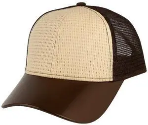 Straw Mesh Trucker Hat Adjustable Summer Baseball Cap for Men Lightweight Black Straw Mesh Trucker Hat Adjustable Summer Baseball Cap for Men Lightweight Black