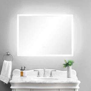 Eisen Home LED Bathroom Vanity Mirror 48x27 Lighted Bluetooth Anti-Fog Dimmable Eisen Home LED Bathroom Vanity Mirror 48x27 Lighted Bluetooth Anti-Fog Dimmable