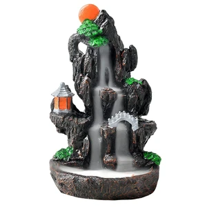 Ceramic Backflow Waterfall Smoke Incense Burner Holder with 150 PCS Gift Cones Ceramic Backflow Waterfall Smoke Incense Burner Holder with 150 PCS Gift Cones