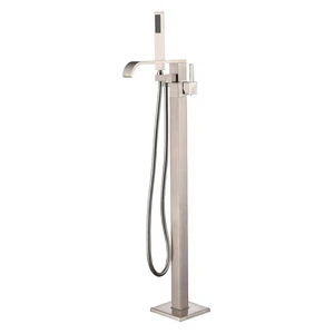 Eisen Home Sevenfalls Floor Mount Freestanding Bathtub Faucet Brushed Nickel New Eisen Home Sevenfalls Floor Mount Freestanding Bathtub Faucet Brushed Nickel New