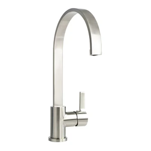 Eisen Home 16" Swivel Solid Brass Brushed Nickel Single Handle Kitchen Faucet Eisen Home 16" Swivel Solid Brass Brushed Nickel Single Handle Kitchen Faucet