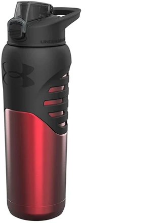 Dominate Stainless Steel Water Bottle, 24oz, Silicon Body Grip, Vacuum Insulated, Leak Proof - Red - Small to Light Scratches Dominate Stainless Steel Water Bottle, 24oz, Silicon Body Grip, Vacuum Insulated, Leak Proof - Red - Small to Light Scratches