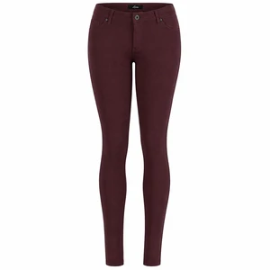 La Bijou 611 Ultra Stretch Slim Fit Pants Jeggings for Women Juniors, Burgundy, L La Bijou 611 Ultra Stretch Slim Fit Pants Jeggings for Women Juniors, Burgundy, L