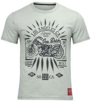 Von Dutch Mens Los Angeles 1929 Motorcycle Graphic TShirt Sage Green Medium Von Dutch Mens Los Angeles 1929 Motorcycle Graphic TShirt Sage Green Medium