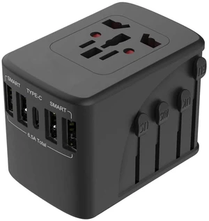 Travel Adapter 2000W Universal Plug Adapter for Worldwide Travel 4 USB Ports Travel Adapter 2000W Universal Plug Adapter for Worldwide Travel 4 USB Ports