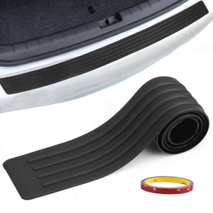 Universal Car Rear Bumper Protector Guard Black Rubber Anti-Scratch Trim Cover Universal Car Rear Bumper Protector Guard Black Rubber Anti-Scratch Trim Cover