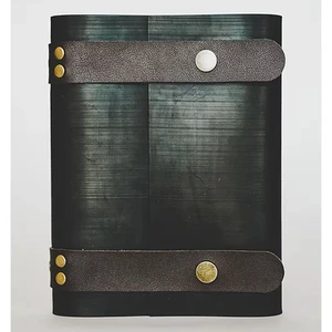 Notebook Journal From Recycled Tires 240 Blank-Vegan Straps 8X6 Coffee Strap Notebook Journal From Recycled Tires 240 Blank-Vegan Straps 8X6 Coffee Strap