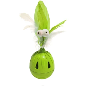 Coockoo Tumbler Noise Making Cat Toy and Treat Dispenser with Timer, Lime Coockoo Tumbler Noise Making Cat Toy and Treat Dispenser with Timer, Lime