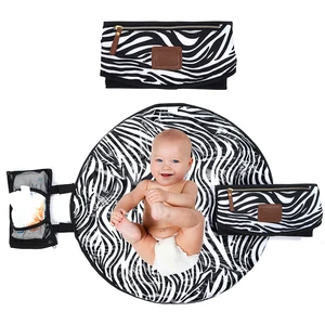 Portable Baby Diaper Changing Pad Waterproof Foldable Travel Mat White Black New Portable Baby Diaper Changing Pad Waterproof Foldable Travel Mat White Black New