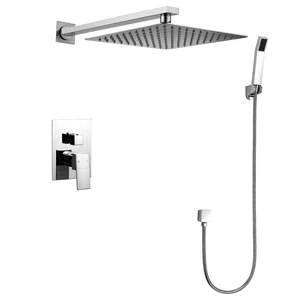 Eisen Home S9183 Rainfall Handheld Shower Head Combo High Pressure Polished Eisen Home S9183 Rainfall Handheld Shower Head Combo High Pressure Polished