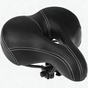 Comfort Wide Bike Saddle Seat Soft Gel Cushion Waterproof Bicycle Black Unisex Comfort Wide Bike Saddle Seat Soft Gel Cushion Waterproof Bicycle Black Unisex