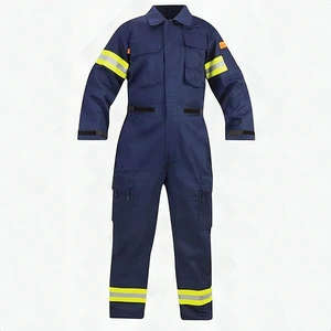 Propper Fire Resistant Reflective Extrication Suit Padded Knees Navy 4XL-L Propper Fire Resistant Reflective Extrication Suit Padded Knees Navy 4XL-L