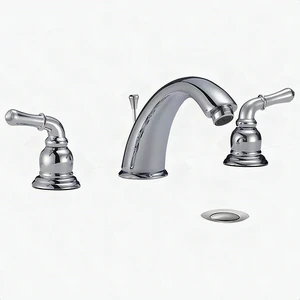 Eisen Home Dionna 8" Widespread 2 Handle Bathroom Sink Faucet Polished Chrome Eisen Home Dionna 8" Widespread 2 Handle Bathroom Sink Faucet Polished Chrome