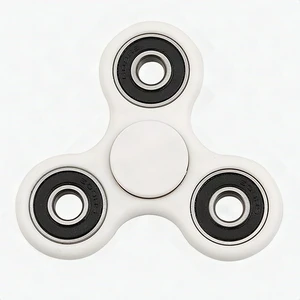 Fidget Spinner Stress Relief Toy White Tri-Spinner ADHD Anxiety Focus Kids Adult Fidget Spinner Stress Relief Toy White Tri-Spinner ADHD Anxiety Focus Kids Adult