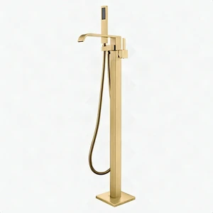 Eisen Home Sevenfalls EH-DF02015-BG Freestanding Tub Faucet Brushed Gold Eisen Home Sevenfalls EH-DF02015-BG Freestanding Tub Faucet Brushed Gold